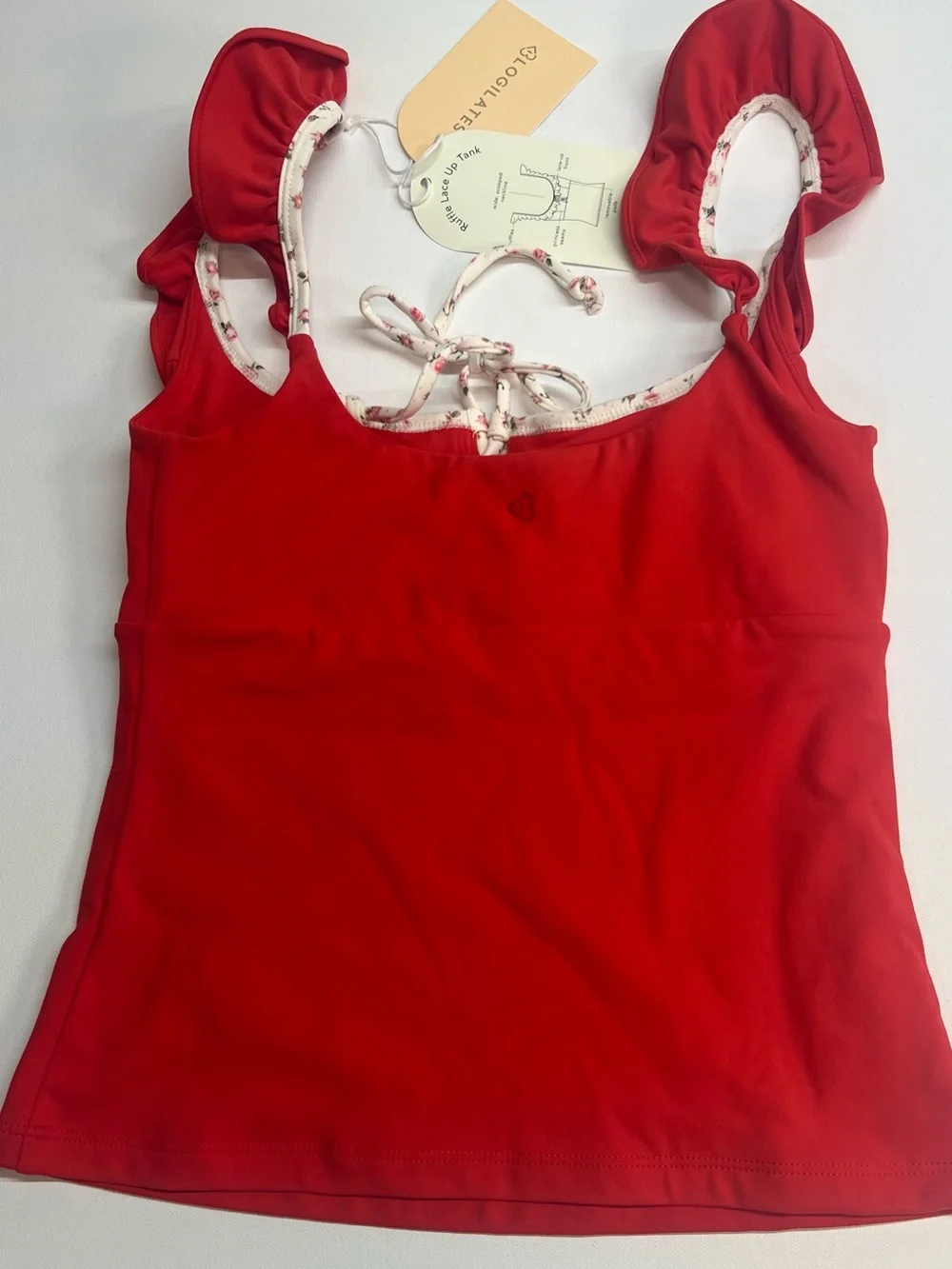 Blogilates Ruffle Lace-Up Tank - Picture 3 of 5